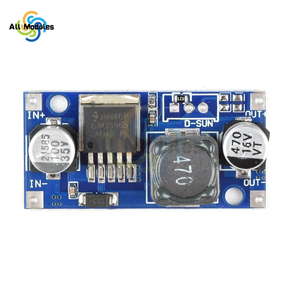 LM2596S DC-DC DC Adjustable Step-down Power Supply Module Regulator Board 3A 3.2V~40V to 3.3V/5V/12V