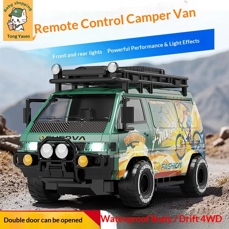 

Wuling Hongguang RC Drift Remote Control Truck 4WD Off Road Electric Toy Vehicle With Dual Tire Sets For Boys Kids New Year Gift