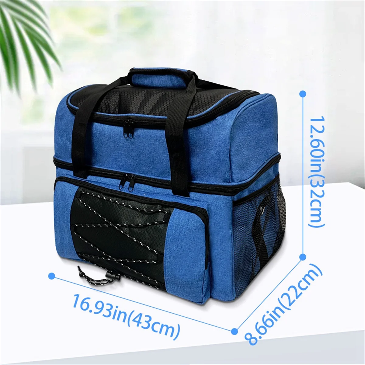 

Bowling Ball Bag Bowling Tote Bag BowlingBall Holder with Padded Compartments Extra Space for 1 Single Pair of Bowling,C