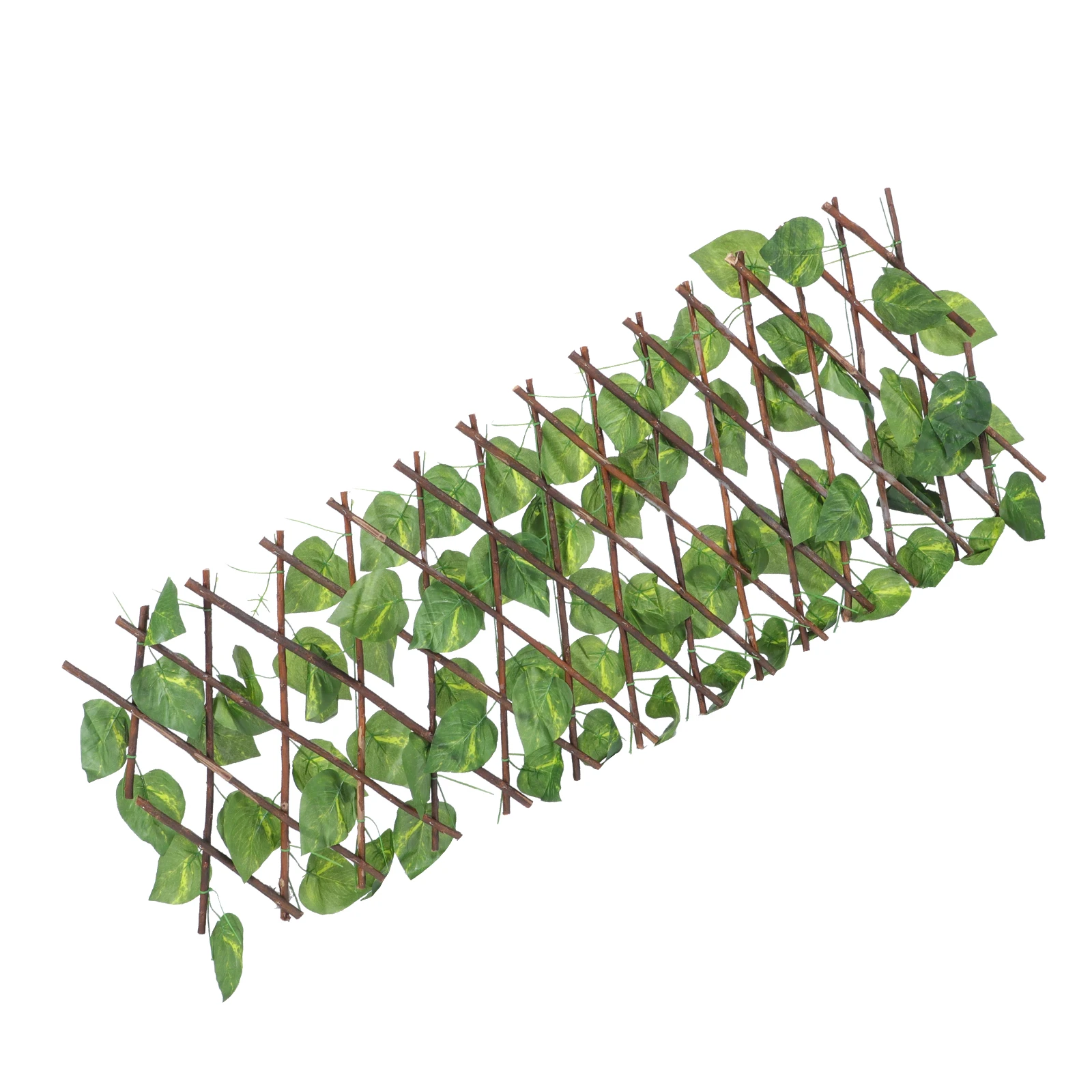 

Simulated Green Fence Artificial Leaf Decor Telescopic Privacy Screen Garden Trellis Net Outdoor Balcony Wall Plant Durability