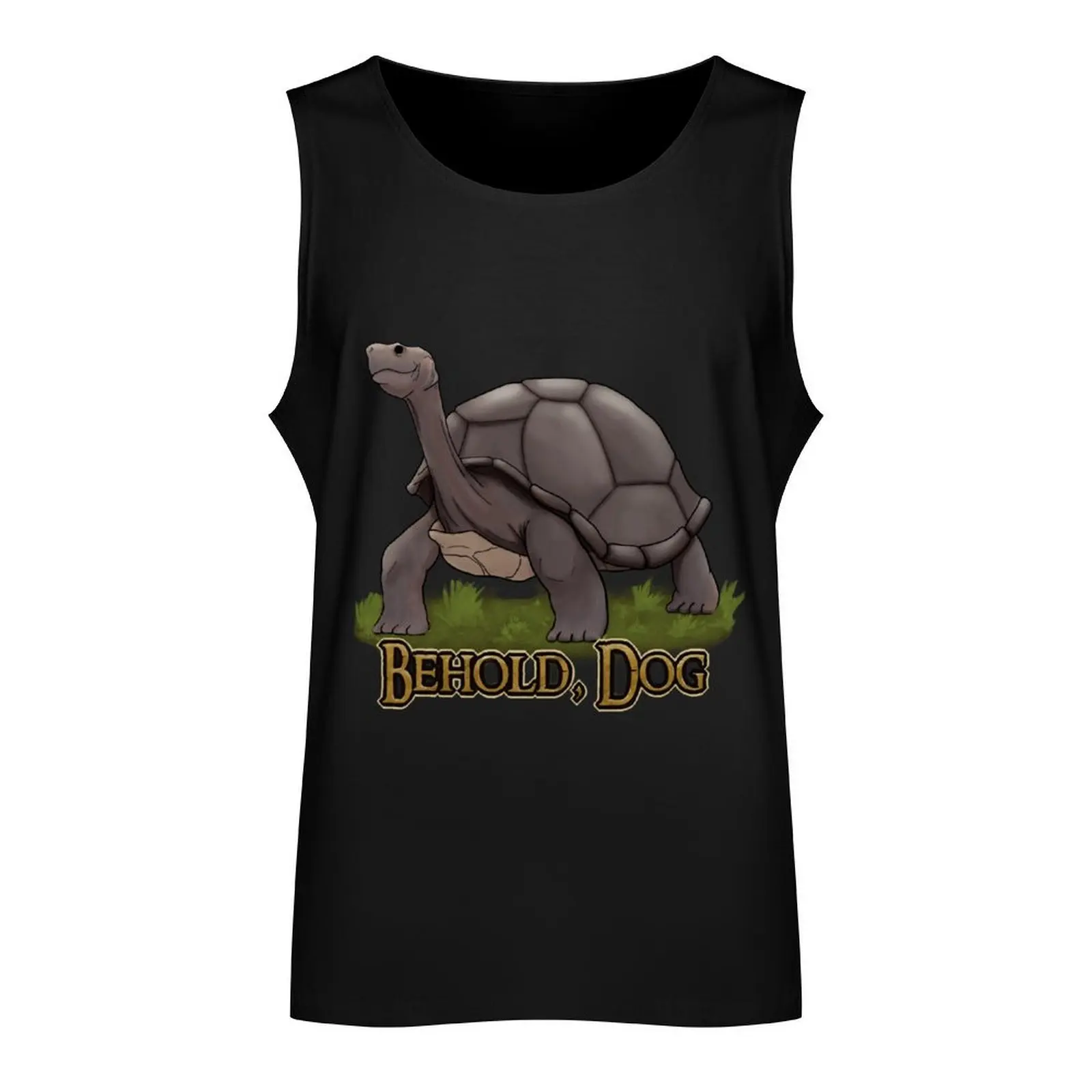 Behold, Dog Tank Top gym t shirt men gym accessories man Sportswear for men