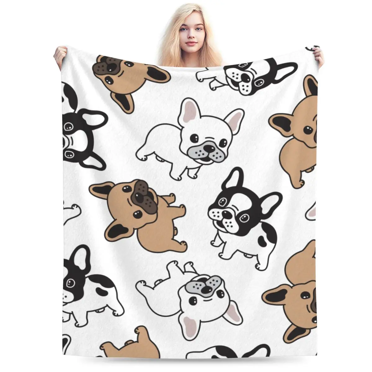 

Cute Animal Patterns Dog Multiple sizes available Kawaii Anime decor Anime Blanket for Travel Large Throw blanket