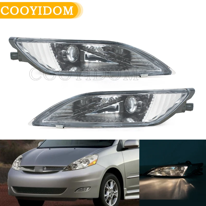 Flashing Light Headlight Fog Light lamp Ccar Lights Assembly Accessories Parts 81220AE020 81210AE020 For Toyota Sienna 2006-2010