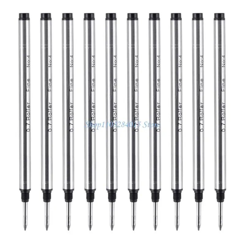 R6FF 10Pcs Ballpoint Pen Refill Cartridges Pen Refills Smooth Writing 0.5mm OR 0.7mm