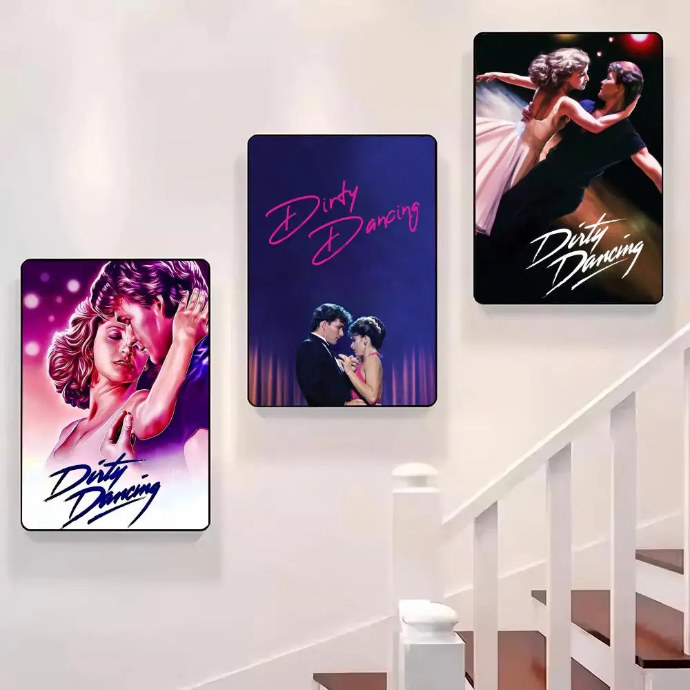 

D-Dirty Dancing Classic Movie Poster Sticky Wall Waterproof Home Living Room Bedroom Bar Aesthetic Decoration Perfect Gift