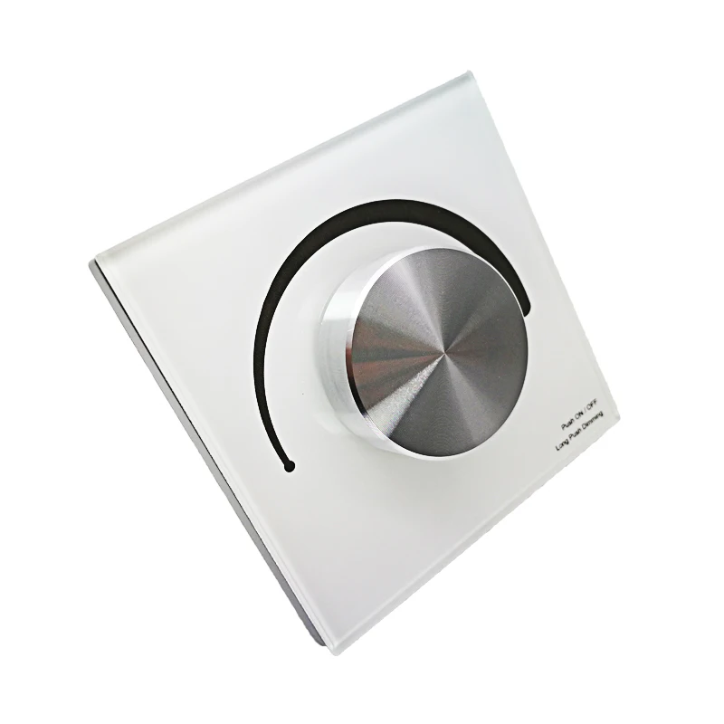 3チャンネルled調光器,DC12V-24V 5050,3色,回転パネル,手動ノブ,壁取り付け,調光,3528