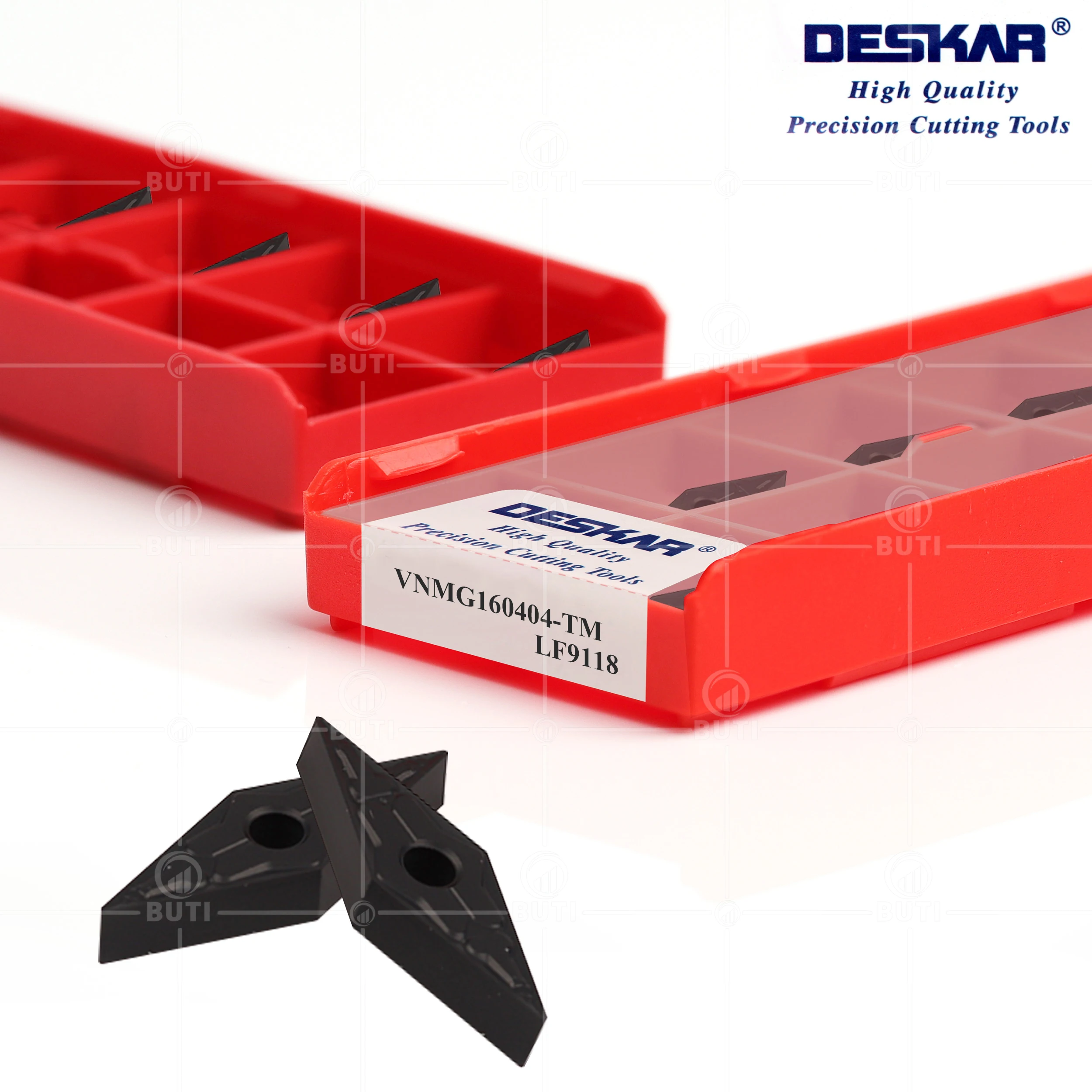 Imagem -02 - Deskar-carbide Insere Ferramentas de Torneamento Ferramenta Torno Cnc para Cortador de Peças de Aço 100 Original Vnmg160404 Vnmg160408 tm Lf9018 Lf9118