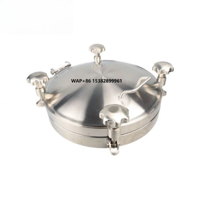Ace Sanitation Sterilization Food Sanitary Grade Aseptic Industry Stainless Steel Ss304 Tank Manhole Cover With Sand Blasting