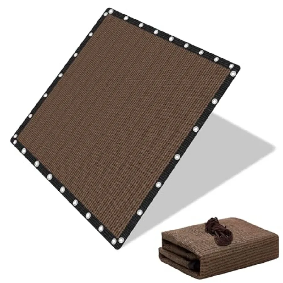 

90% Shade Cloth Sun Shade Fabric Privacy Screen Shade Cover for Patio Garden Pergola Shade Cover Canopy with Gromments