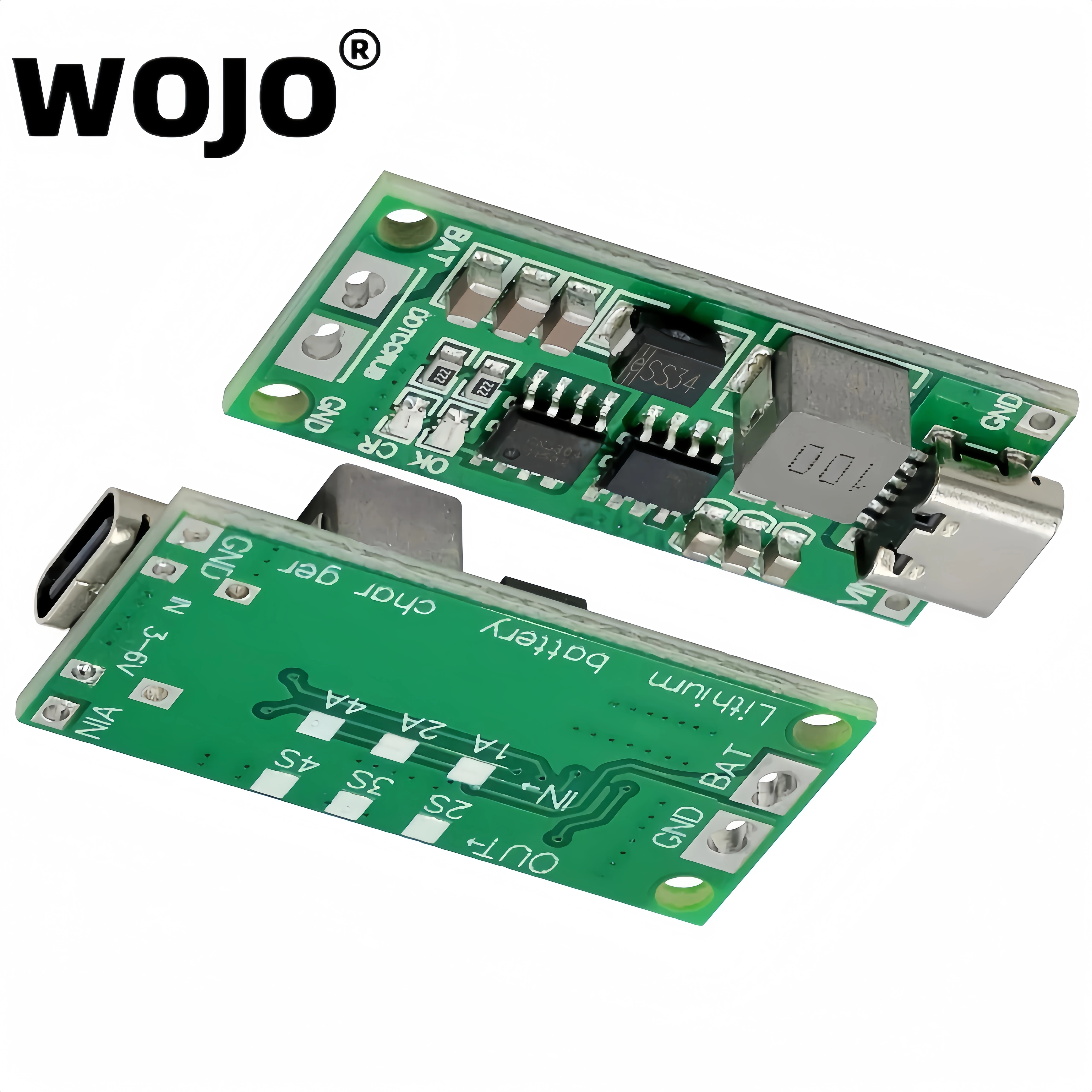 Type-C Lithium Polymer Battery Boost Module 2S/3S/4S 1-4A Charging Module for DC 3-6V