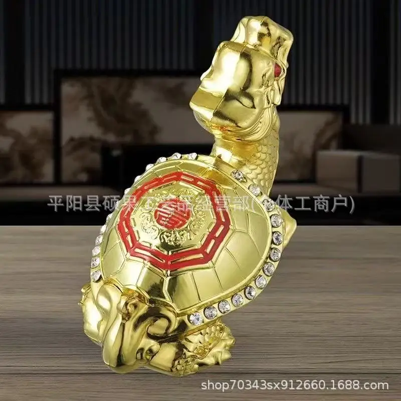 Wealthy World Ornament Wealth-Enriching Golden Turtle Yuan Collection Set New Media Live Streaming Collectible Gold Coin for Eld