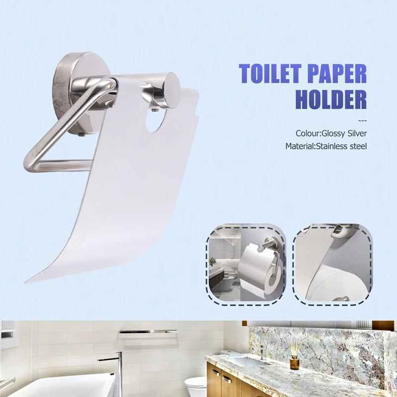 Porte-papier hygiénique mural, porte-papier hygiénique, porte-mouchoirs en acier inoxydable pour HORoll