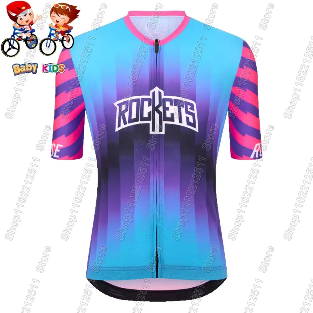 2026 Kids Unibet Tietema Rockets Wielertrui Set Zomer Jongens Meisjes Fietsen Kleding Racefiets Shirts Pak Fiets Broek MTB