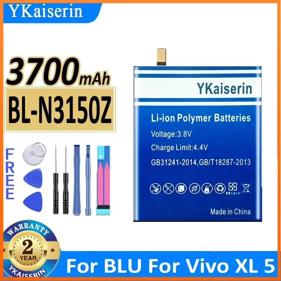 3700mAh YKaiserin BL-N3150Z Battery for BLU for Vivo XL 5 5R for Vivo5 V0050UU V0090UU V0090E Mobile Phone Batterie Warranty