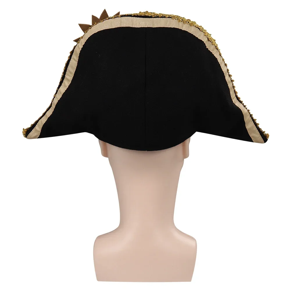 Sombrero de pirata de capitán gancho para hombre, gorra de película Peter, Cosplay Pan Roleplay, Fantasia, accesorios de disfraz de Halloween, 2024