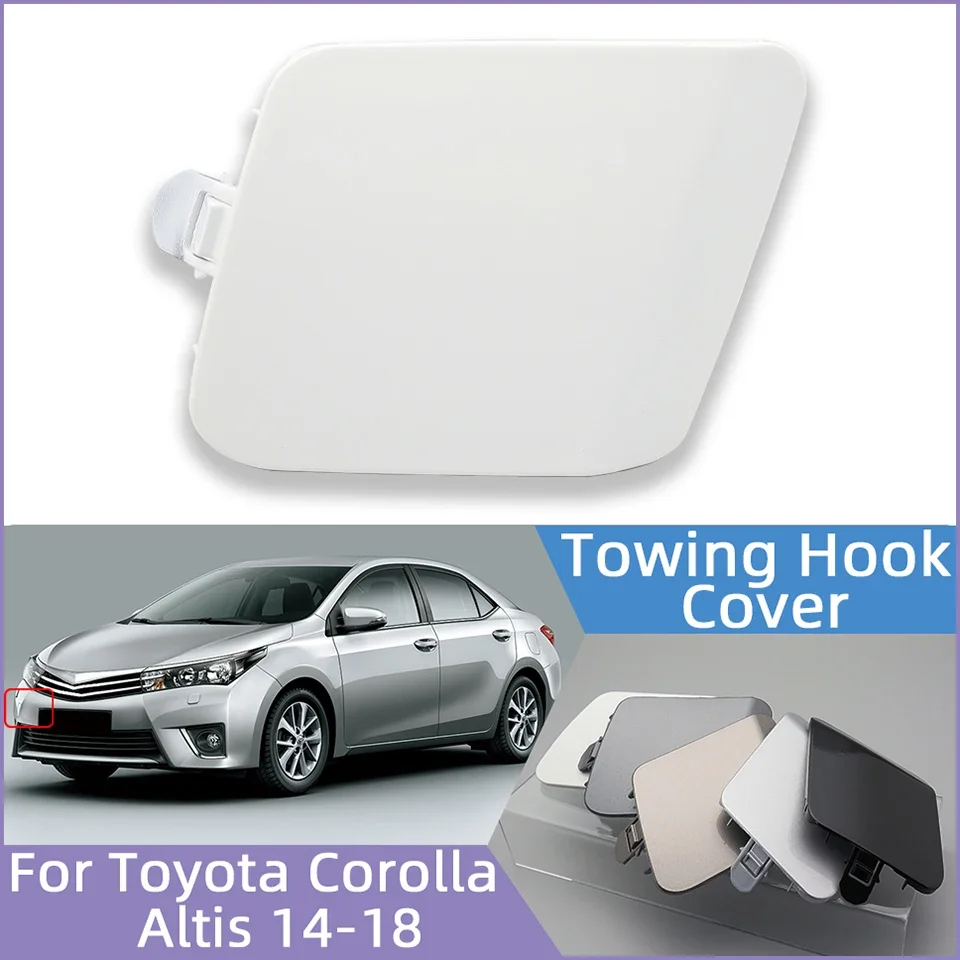 

Auto Front Bumper Tow Hook Eye Cover Cap For Toyota Corolla Altis 2014 2015 2016 2017 Towing Hook Hauling Trailer Lid Garnish