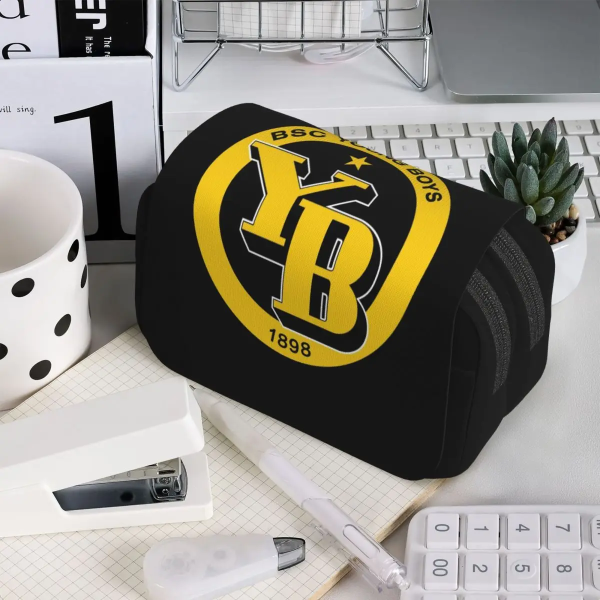 

Пенал для школьников BSC Young Boys Swiss Football Sports Fans Bern Switzerland, подарочный пенал-коробка, сумка для ручек, пенал-органайзер