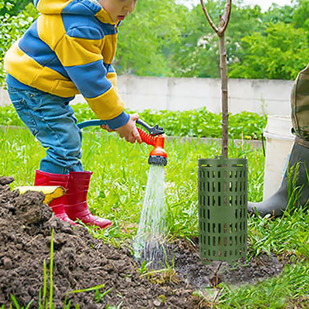 

4pcs Tree Guards Plant Protective Cover PP Plastic Adjustable Trunk Protector Fence Garden Safety Windproof Tree Protections