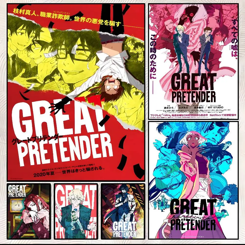 Tolles Pretender-Anime-Poster, Kunst mit Drucken, für Zuhause, Schlafzimmer, Wohnzimmer, Dekoration, Geschenk