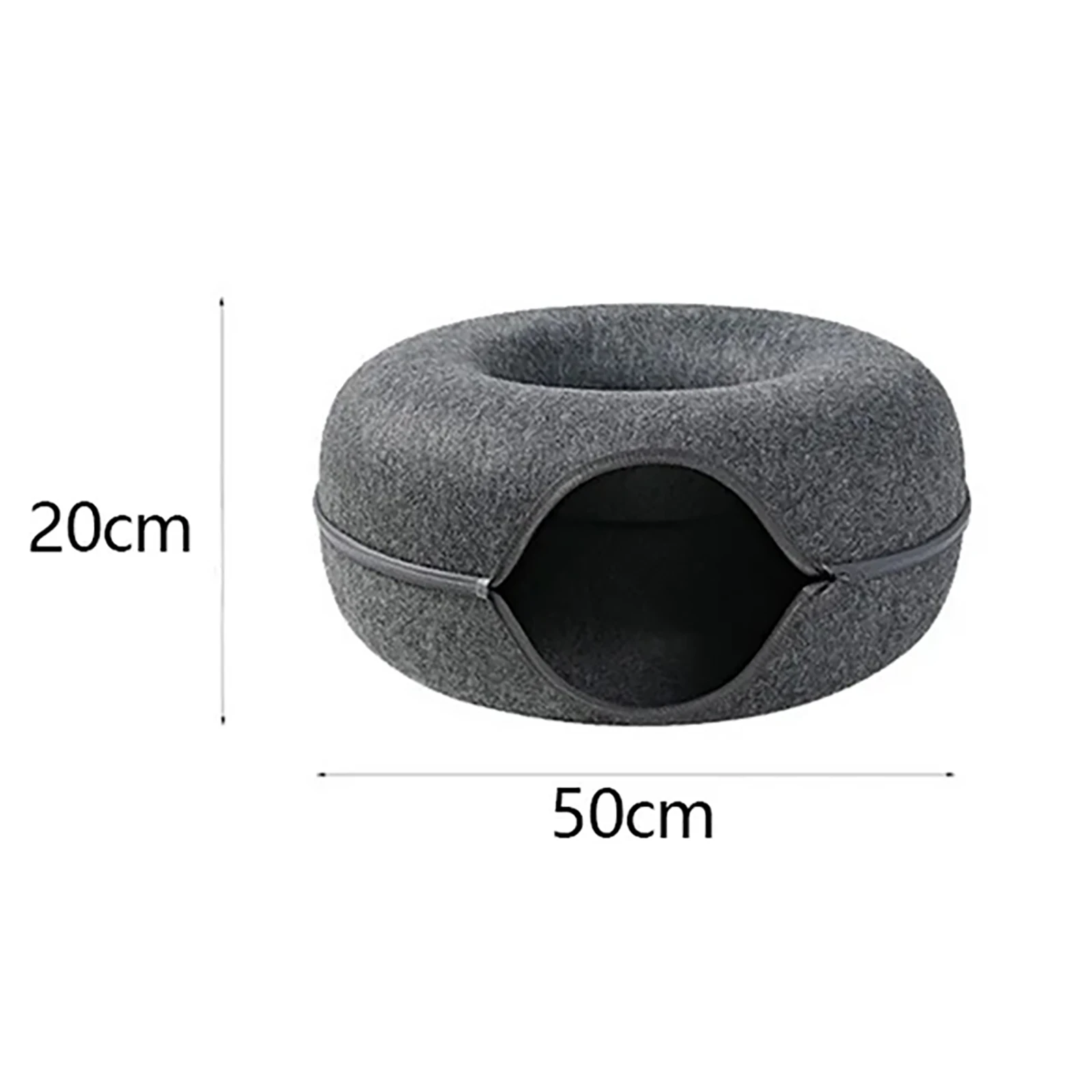 Donut Cat Bed Pet Cat Tunnel Interactive Game Toy Cat Bed Dual-use Indoor Toy Kitten Sports Equipment Cat Training Toy Cat House