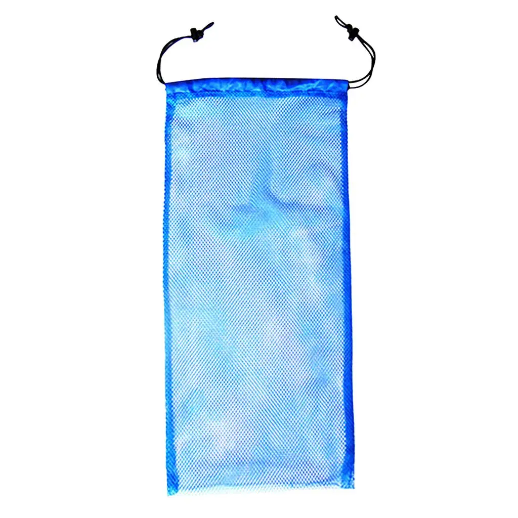 Large Mesh Bag Diving Equipment Sack Drawstring Storage for Snorkeling Fins Swimming and Underwater Gear