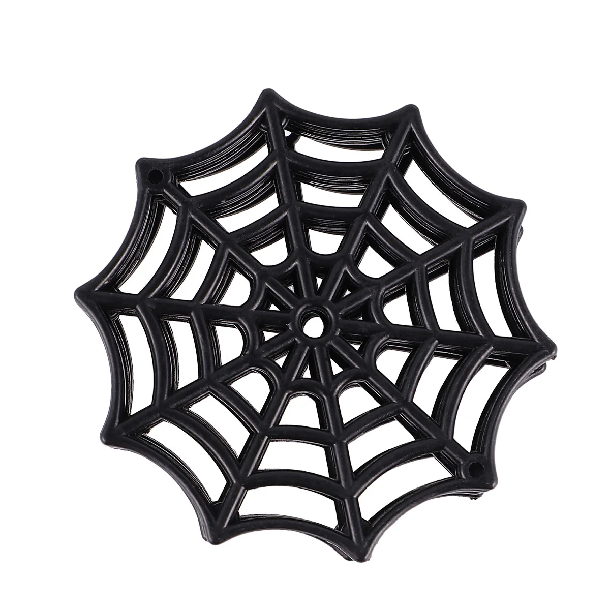 

50 Pcs Halloween Plastic Spider Web Cobweb Decorations Black Festive Supplies Office