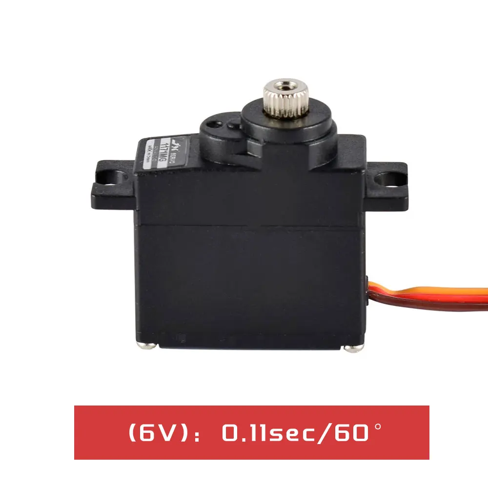 

JX Servo PS-1171MG 17g 3,5 кг, металлическая шестерня, аналоговый сердечник для радиоуправляемого автомобиля, самолета, робота, игрушек, багги, грузовика, вертолета