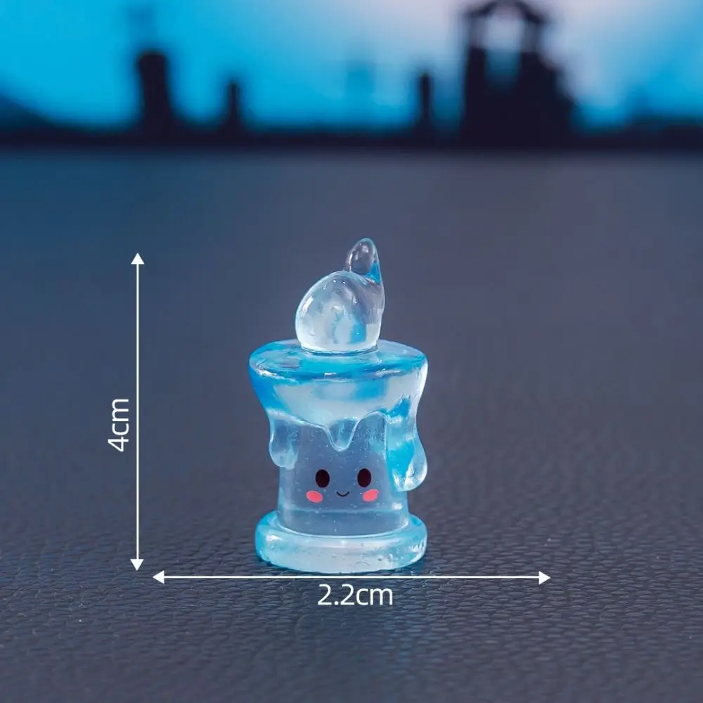 

Colored Halloween Candle Figurine Mini Resin Mini Candle Ornament Funny DIY Decorations Candle Statue