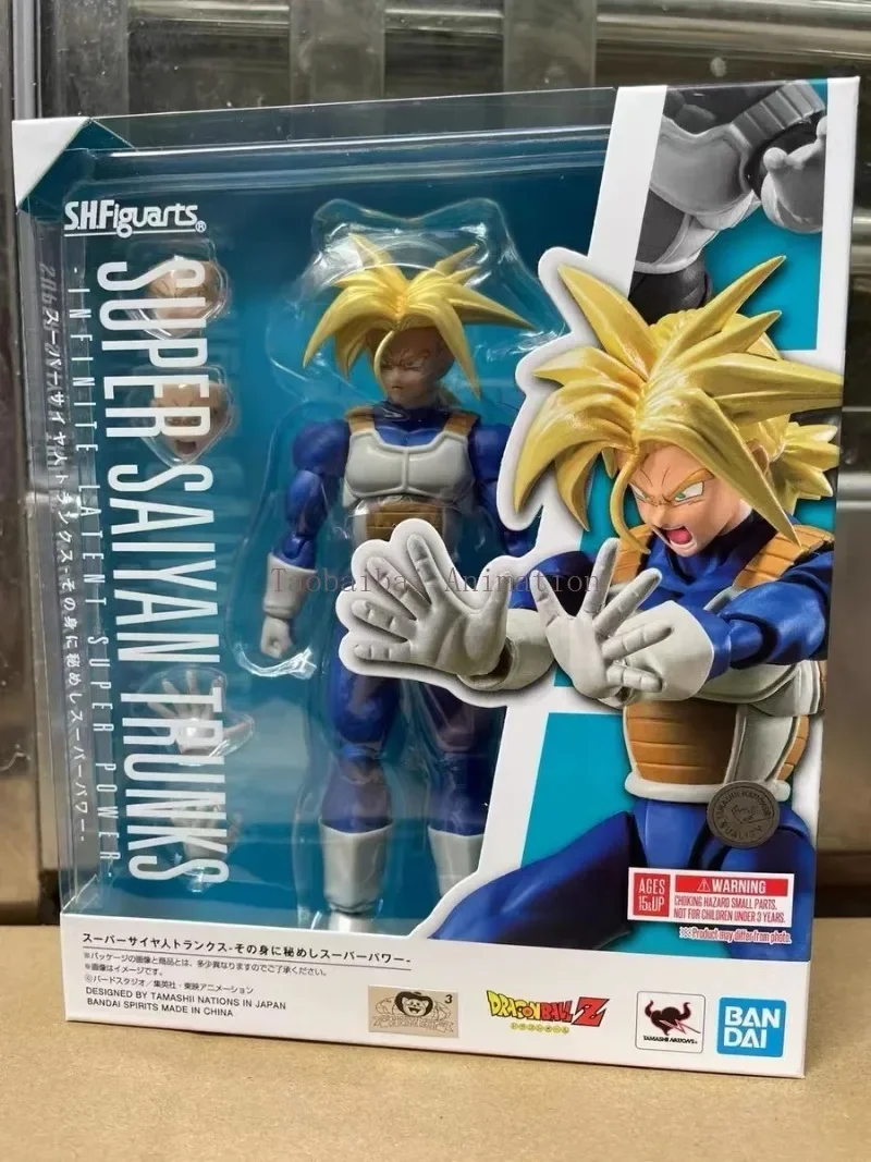 Bandai Original S.H.Figuarts Series Trunks Super Power Model Action Figure Toy Collection Gift Hidden in The Body in Stock