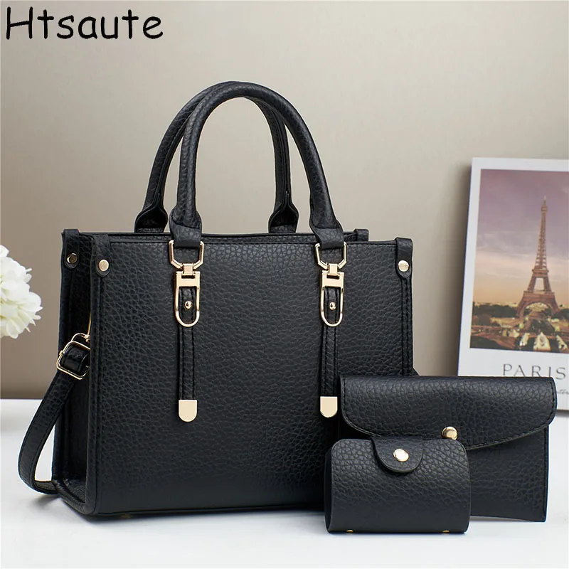 

3pcs/set Luxury Designer Multifunctional Women Composite Bags High Quality PU Leather Ladies Shoulder Crossbody Bags Sac Femme