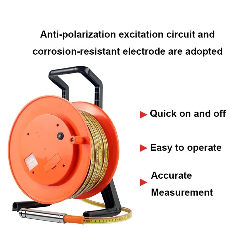 Plate-forme de Probes d'Eau de Puits Profond, Plage Personnalisée de 14mm, 300m, 9V, 100m, Dip-mètre de Batterie