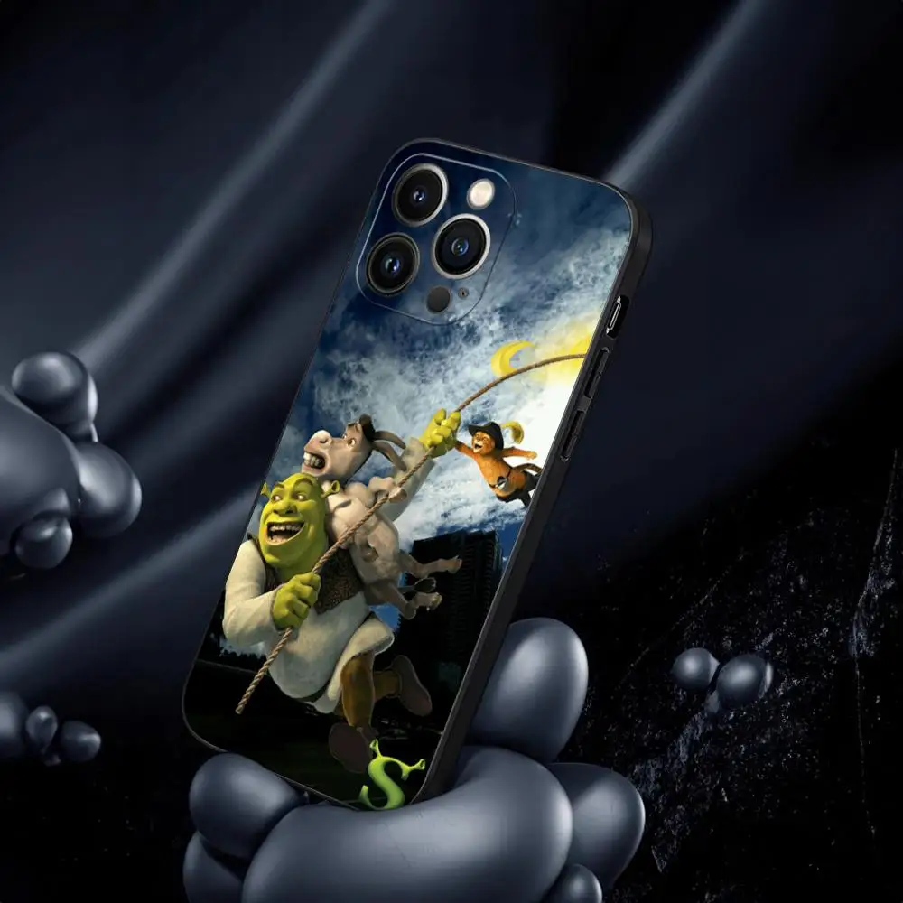Shrek Phone Case For Iphone 15 14 13 Mini 11 12 Pro Max Xr X Xs 7 8 Plus Shockproof Back Cover