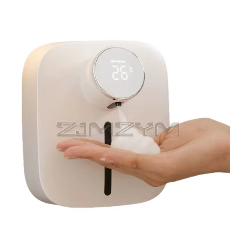 

Wall-mounted Dispenser Soap Digital Temperature Household Hotel Automatic Soap Foam Dispenser Bathroom Accessories