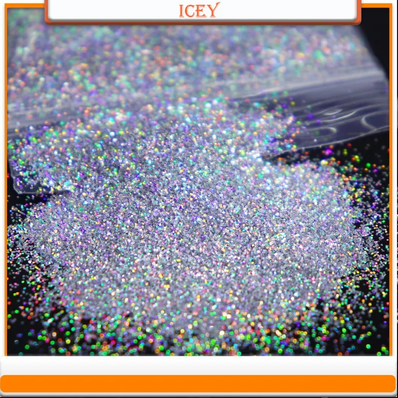 Icey Beauty 10g Laser Powder Nail Glitter 0.2MM Scallion Powder Nail Glitter DIY Drip Glue Sand Filling