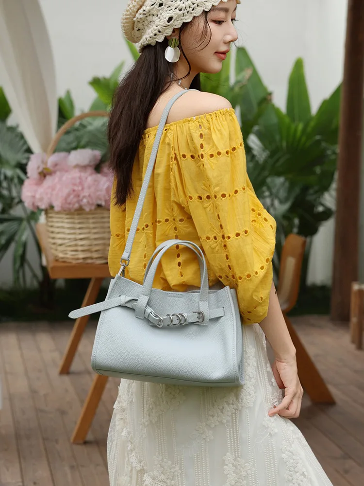 

FIRMRANCH 2026 New Classic Horizontal Square Casual Versatile Commuter Women's Handbag Crossbody Bag Cowhide Purse