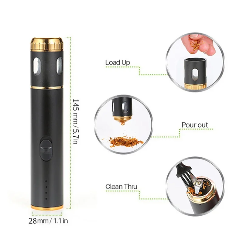 Electric Tobacco Spice Mills Mini Automatic Tobacco Grinder Outdoor Powerful Herbal Herb Spice Crusher Smoking Accessories