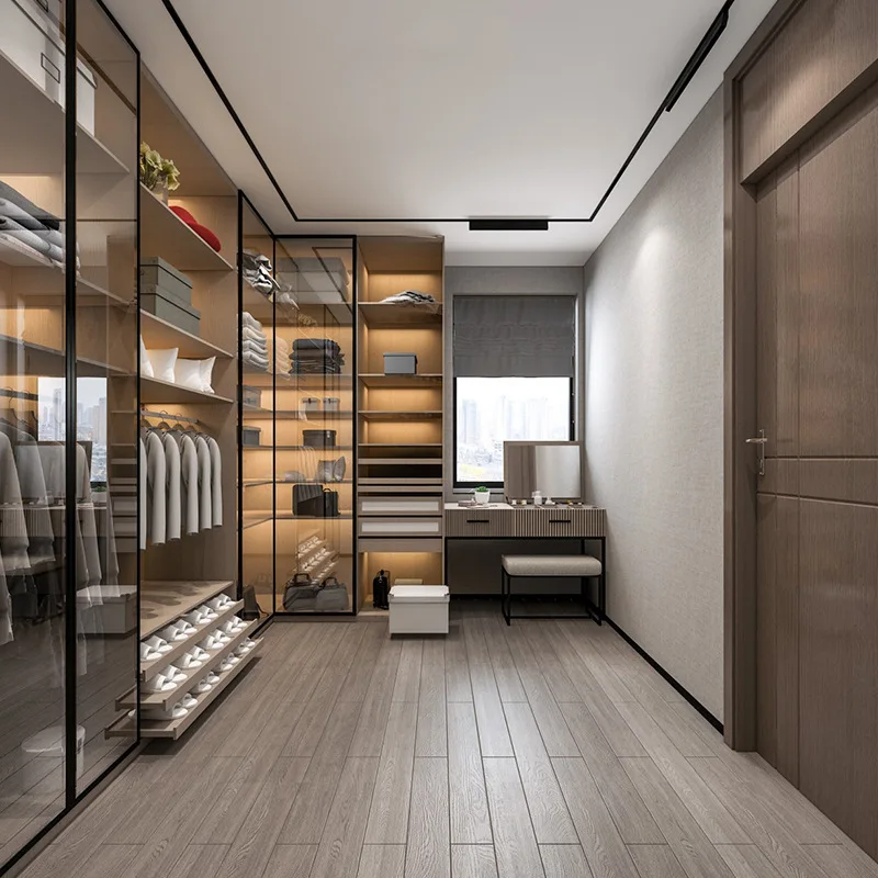 Portable Bedroom Furniture Wooden Wardrobe Storage Closetpromote sales