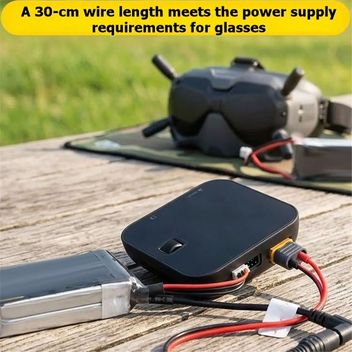 Video Goggles Battery Powered Cable Charger Cable Battery Charging Cable Adapter DC to XT60H Cable for