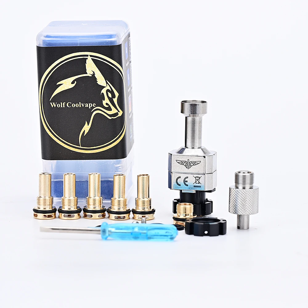 Wolfcoolvape GG podwodny most RBA vape kęs rba dla kęsów/BB/Boro zbiornik 316SS Air Pin 1.0/1.2/1.5/2.5/3.5/4.5mm