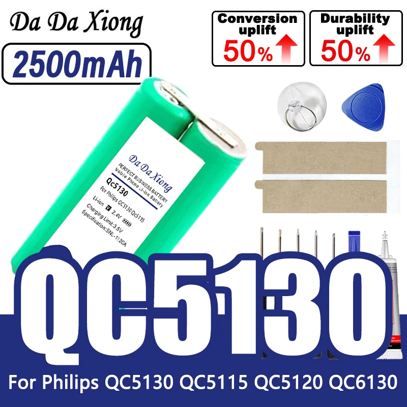 

Сменный аккумулятор 2,4 В, 2500 мАч для электробритв Philips HC3410 HC3426 HC5446 HC5447 HC5450 BT9290 QC5130, Ni-MH