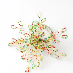 Free Shipping Glass Beads Napkin Ring New Design Napkin Holder 12 Pcs