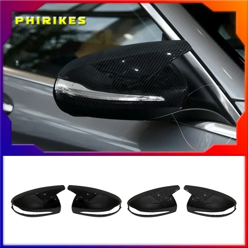 

ABS Horns Rearview Mirror Frame Cover Trim For Mercedes Benz C W205 E W213 S class W222 GLC X253 (only Left hand drive country)