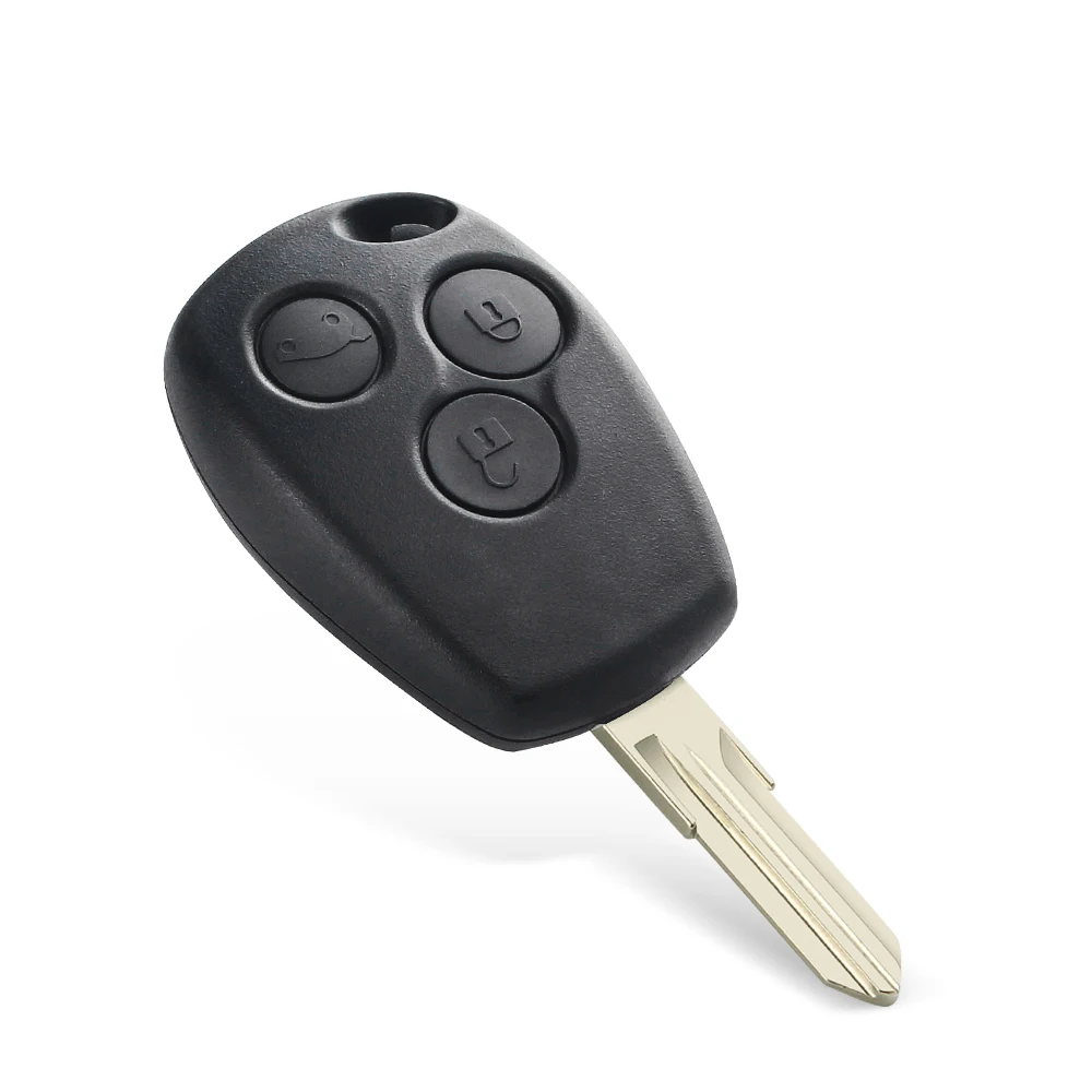 KEYYOU 3 Button Remote Key Car Key Fob Case Replacement Shell Cover for Renault Logan Sandero Clio Fluence Vivaro Master Traffic