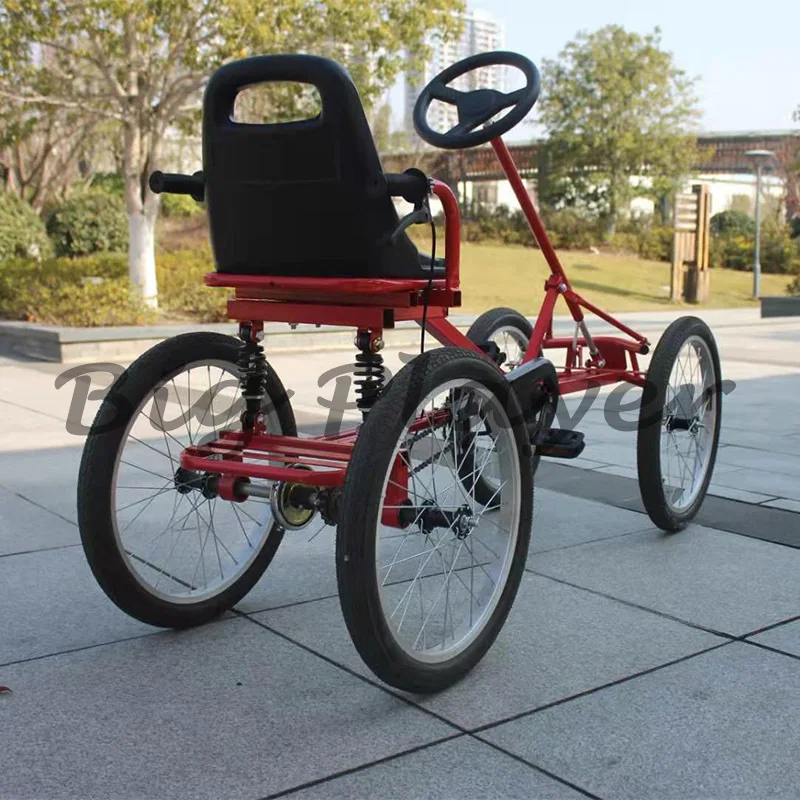 4-Rad-Fahrrad für Kinder & Erwachsene, Pedal-Kart, Kinder-Puzzle-Fahrrad, Outdoor-All-Terrain-Fahrrad – Direktverkauf