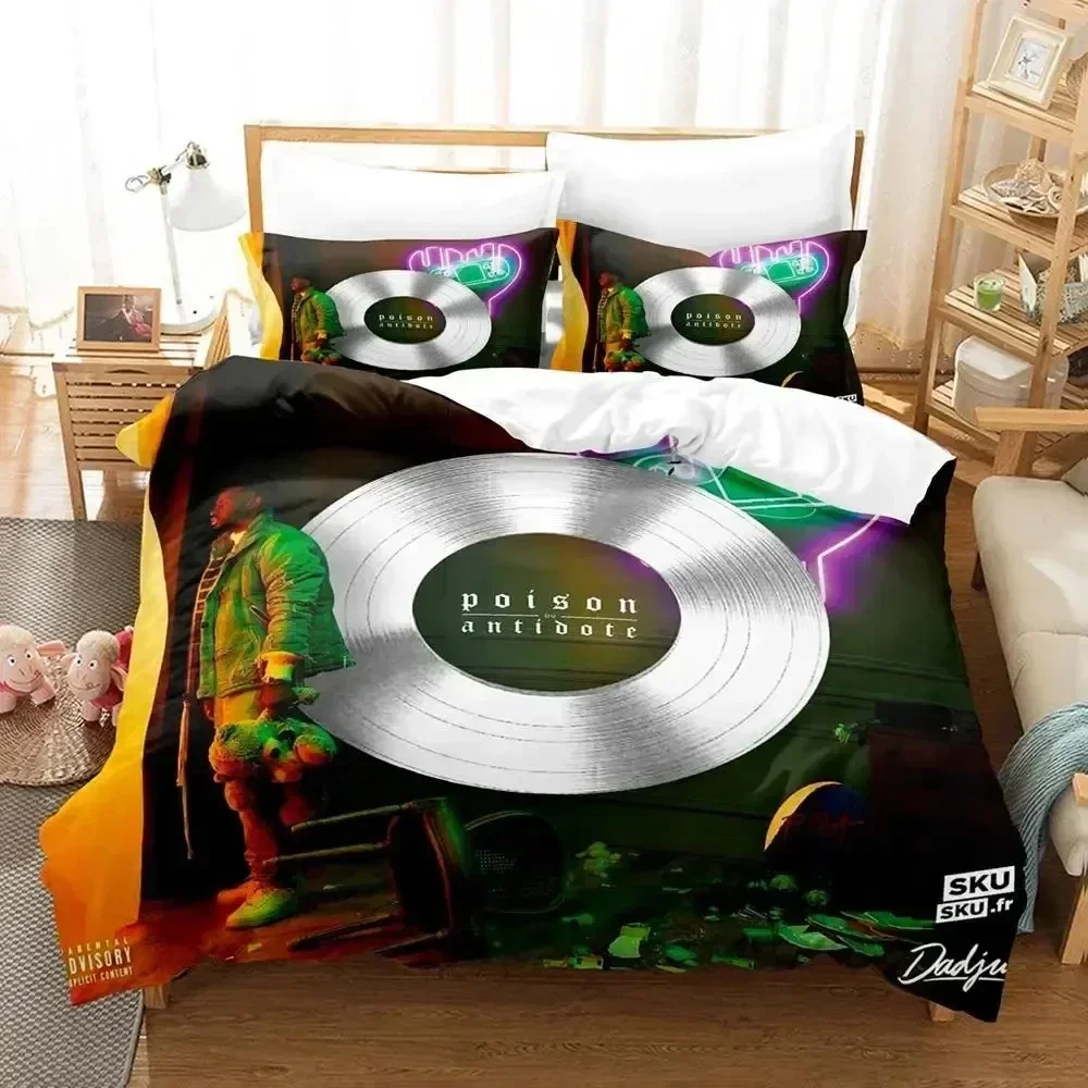 

3D Print Singer Dadju Prince Dadj Bedding Set Printed Bed Set With Pillowcase Duvet Cover Soft Queen King Size Bedclothes Home