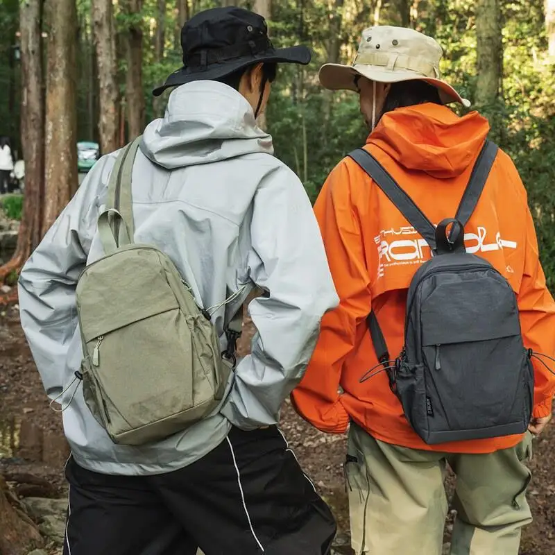 Multi-Functional Small Outdoor Hiking Backpack Lightweight Travel Chest Bag Double Shoulder Bag Crossbody Bag for Autumn Tour
