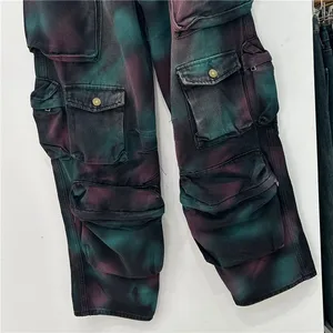 Jeans Baggy Retro-Krawatte für Männer und Frauen, Multi-Tocket, Y2K, Harajuku, Gothic, Rua, Amerikaner, neu 10 Hauptverkäufe Calca Denims 90 Männer - №9