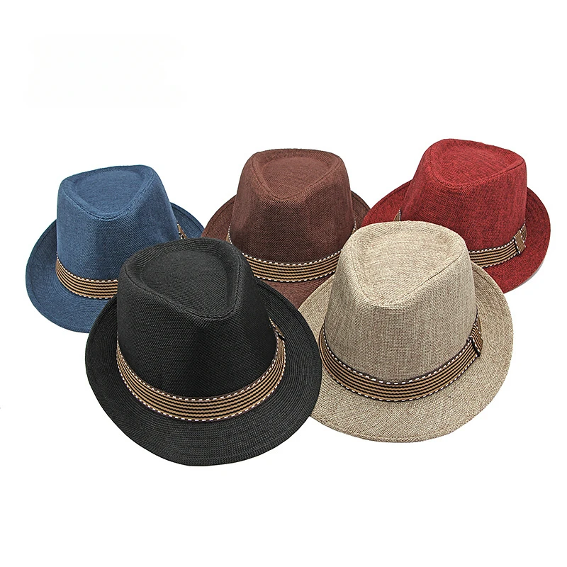 Middle-aged and Elderly MenHats Retro Jazz Hats Fashion Beach Hats Sun Visor Hat Women in Summer.