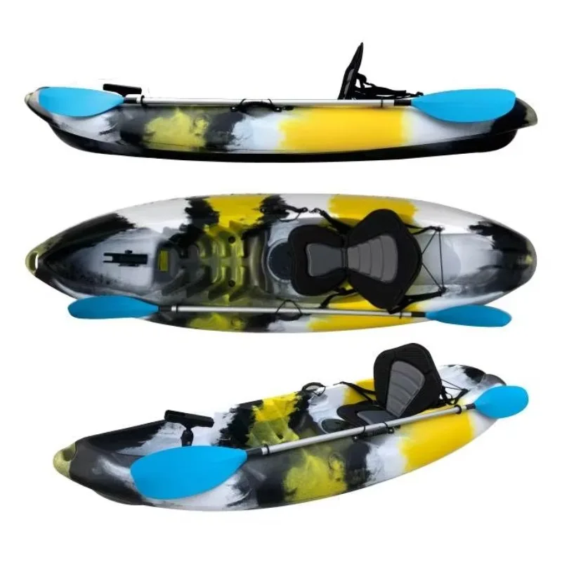 

One Person S-4 Kayak Sale Inflatable Sit-On-Top For Single Person Fishing On Lakes Rivers Hull Material PE HDPE LLDPE