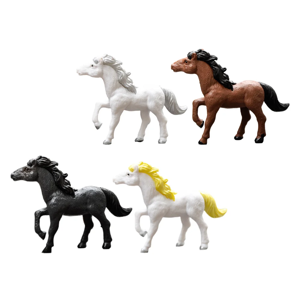 Miniature Horse Figurines Model Ornaments Toy Simulation Kids Cognitive Children’s Toys